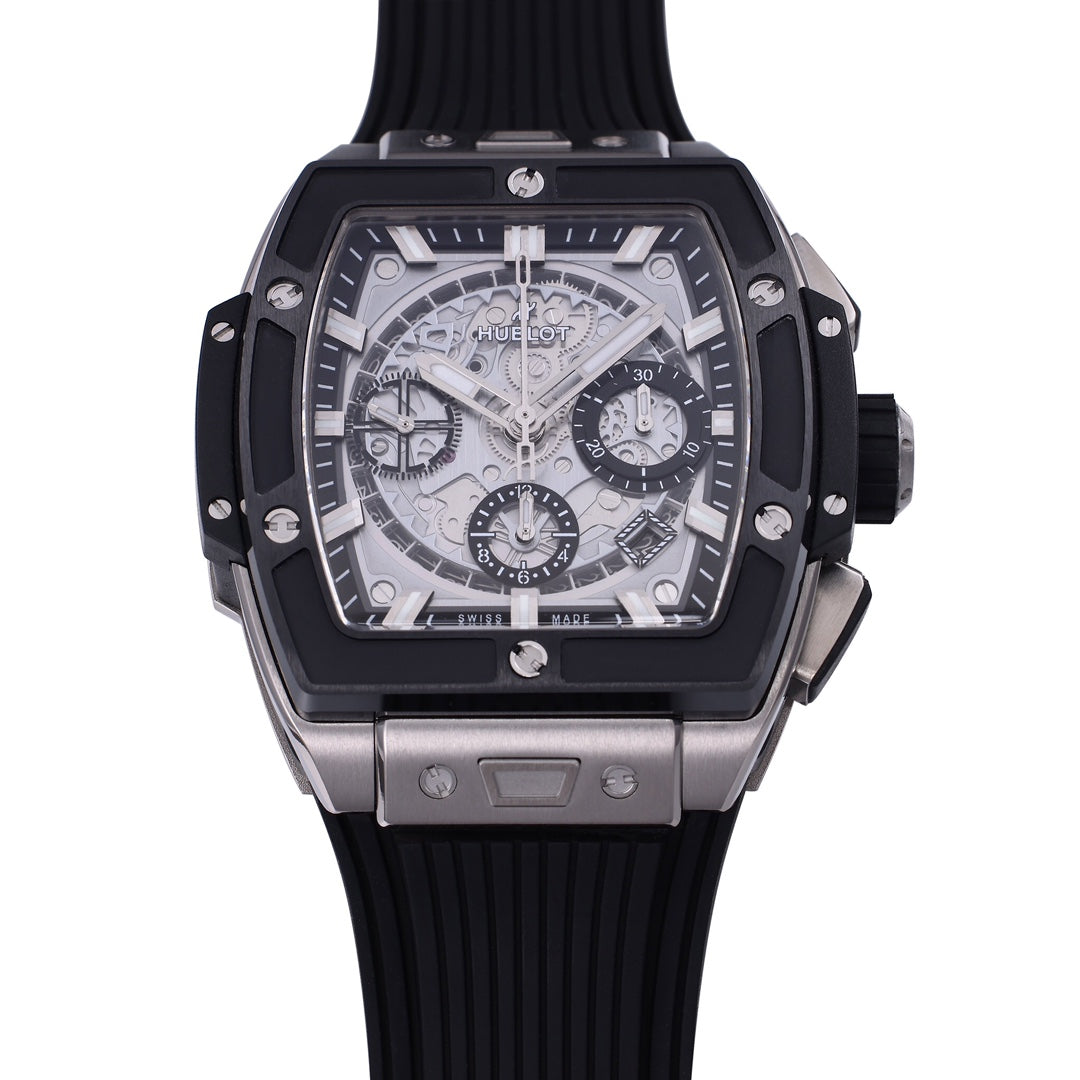 Hublot Big Bang Titanium Ceramic 642.NM.0170.RX 642NM0170RX 1:1 Best Editon BBF Factory Black Rubber Strap