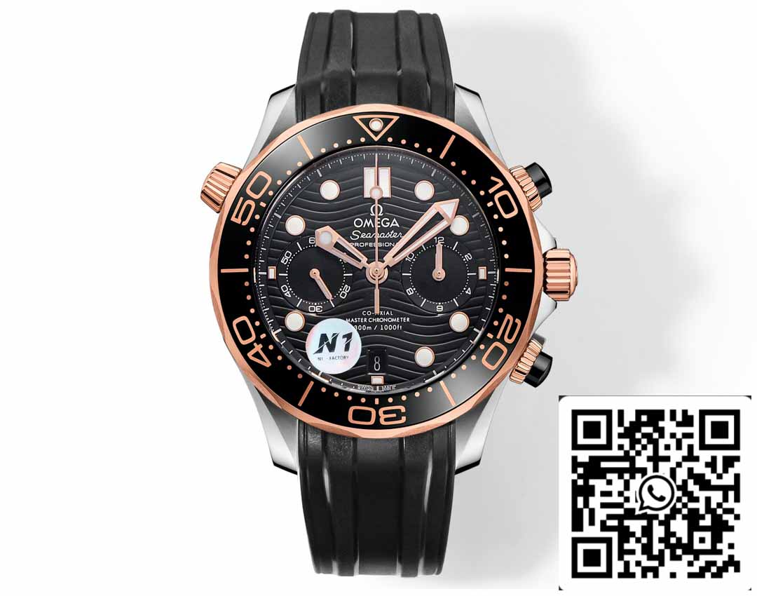 Omega Seamaster 210.20.44.51.01.001 Co‑Axial Master 44 mm 1:1 Best Edition N1 Factory Rubber Strap