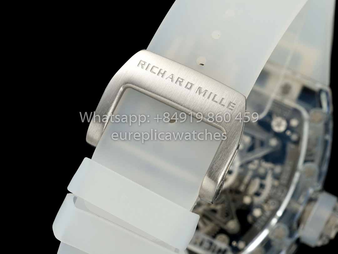 Richard Mille RM 56-02 Tourbillon 1:1 Best Clone RM Factory Transparent case Blue Dial