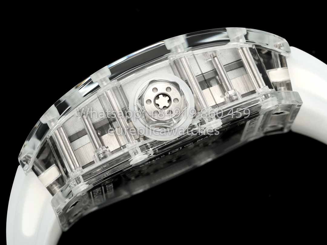 Richard Mille RM 56-02 Tourbillon 1:1 Best Clone RM Factory Transparent case White Dial