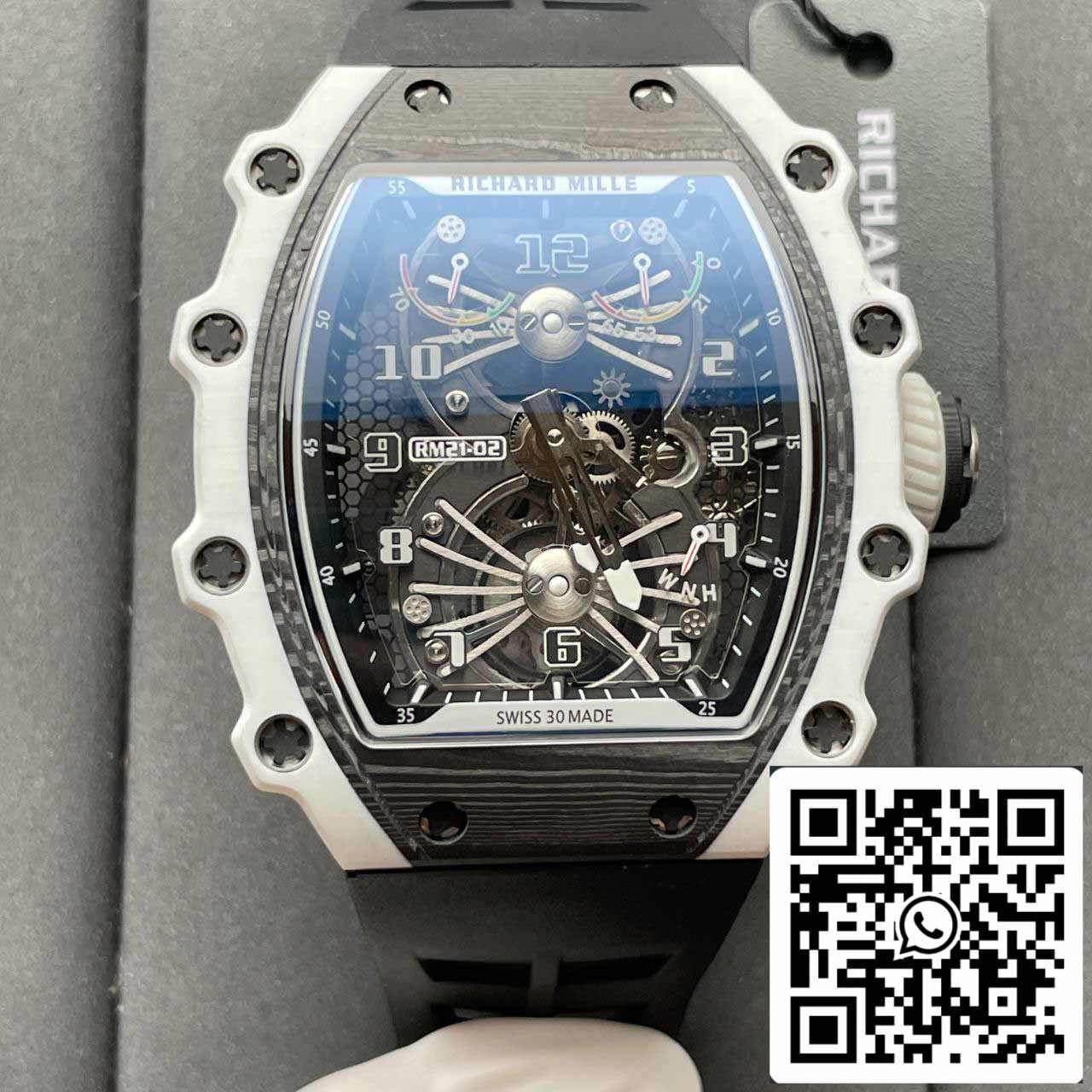 Richard Mille RM21-02 1:1 Best Edition RM Factory Tourbillon Carbon case