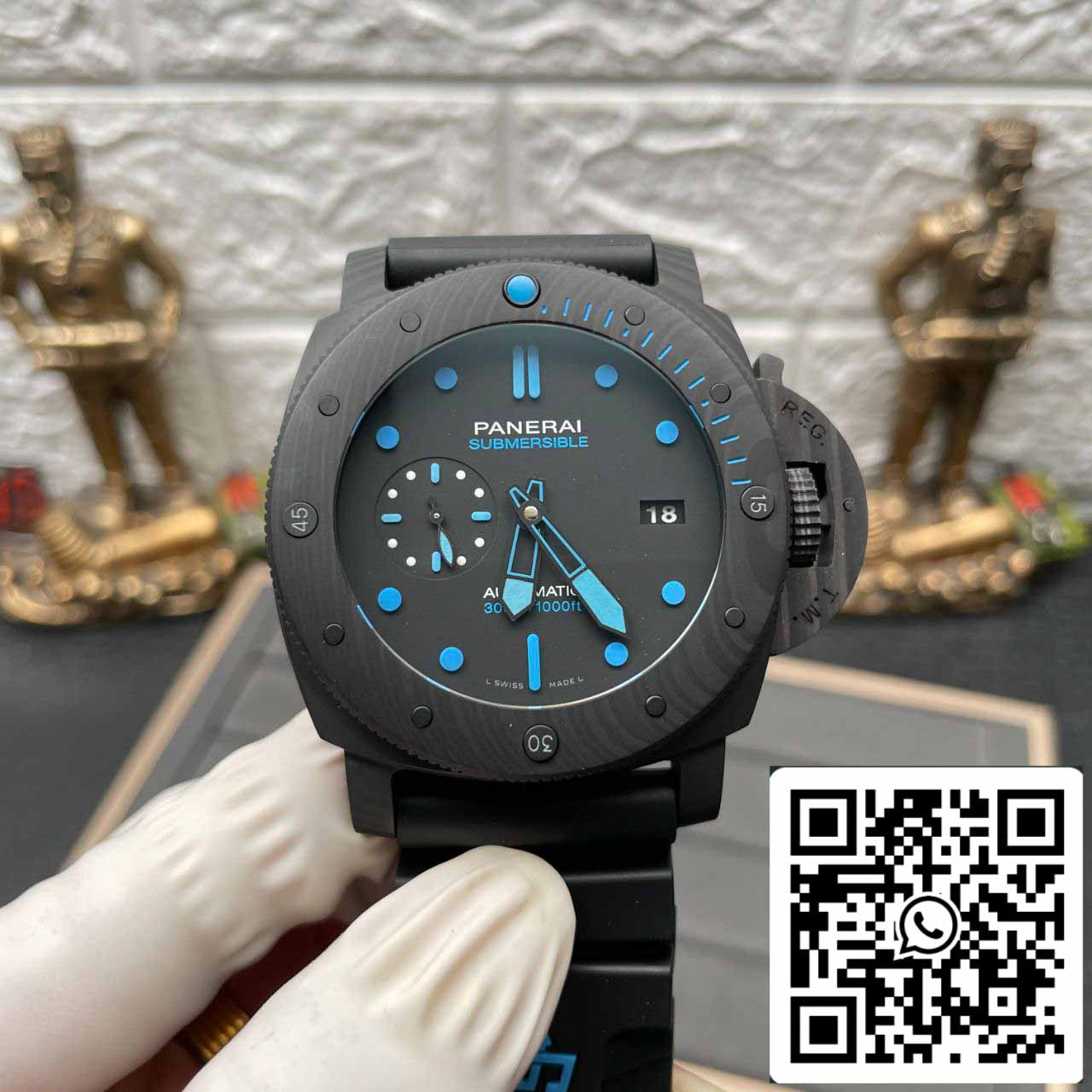 Panerai Submersible PAM01616 VS Factory 1:1 Meilleure édition Cadran noir Suisse P.9010