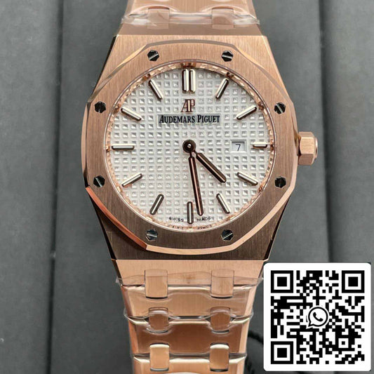 Audemars Piguet 67651 Quartz 33mm 1:1 Best Edition ZF Factory White Dial Rose Gold