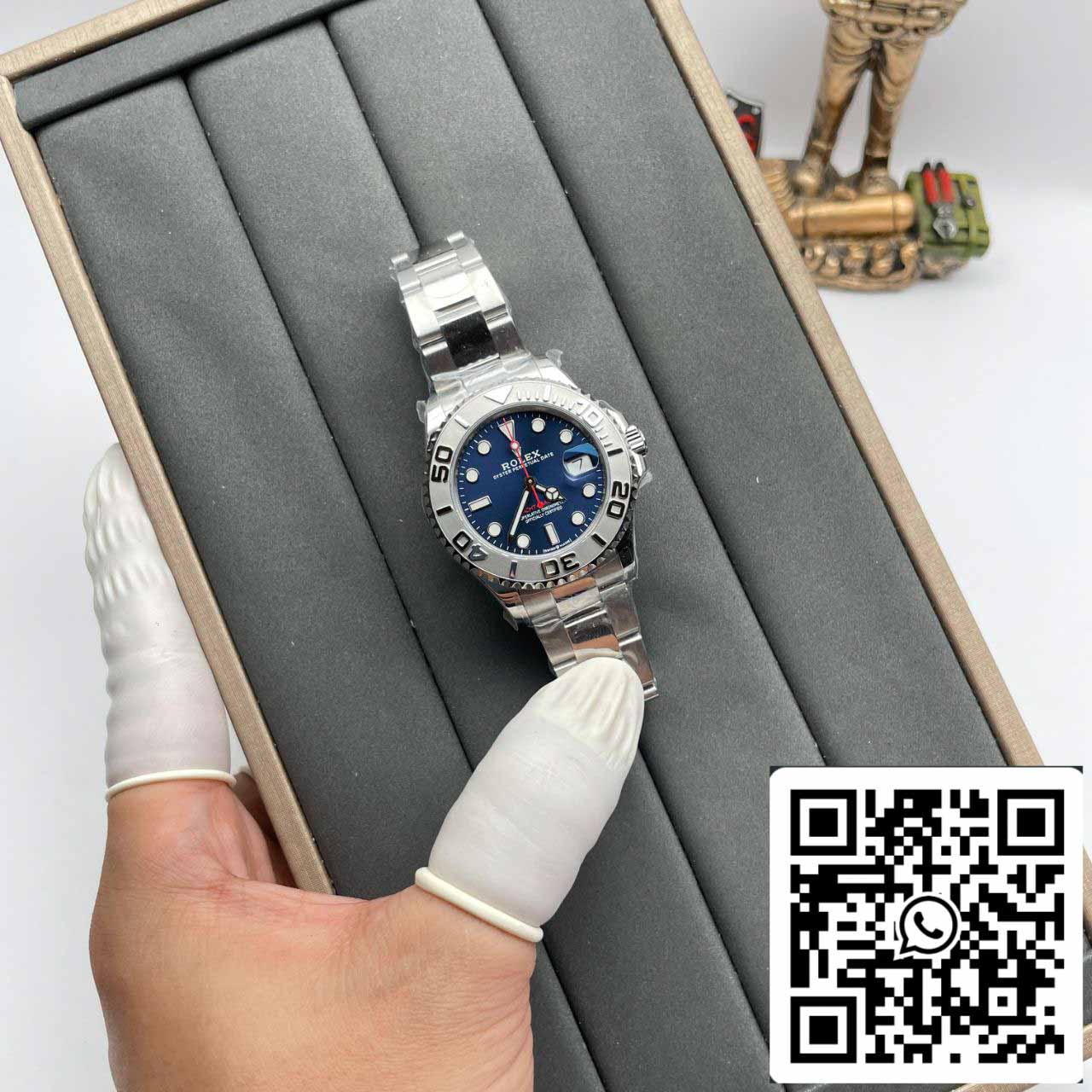 Rolex Yacht Master 268622 1:1 Melhor Edição AR Factory Mostrador Azul