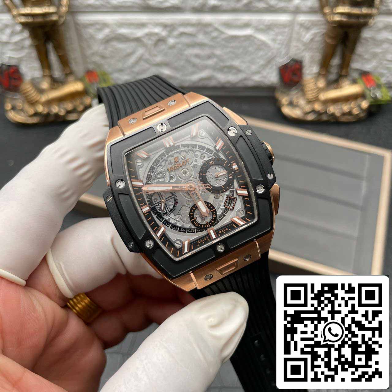 Hublot Big Bang Titanium 641.OM.0183.LR 1:1 Best Editon BBF Factory Rose Gold  Grey Dial Black