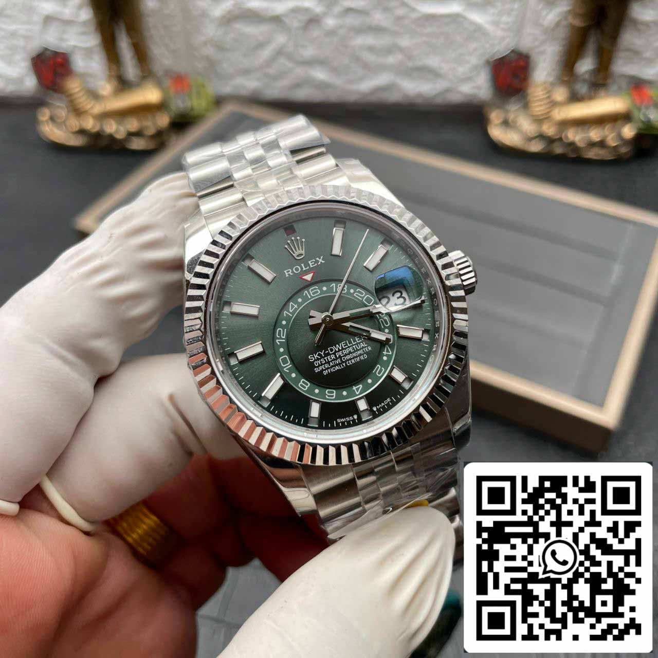 Rolex Sky Dweller M336934-0001 1:1 Meilleure édition ZF Factory Cadran vert Dernière version 2024