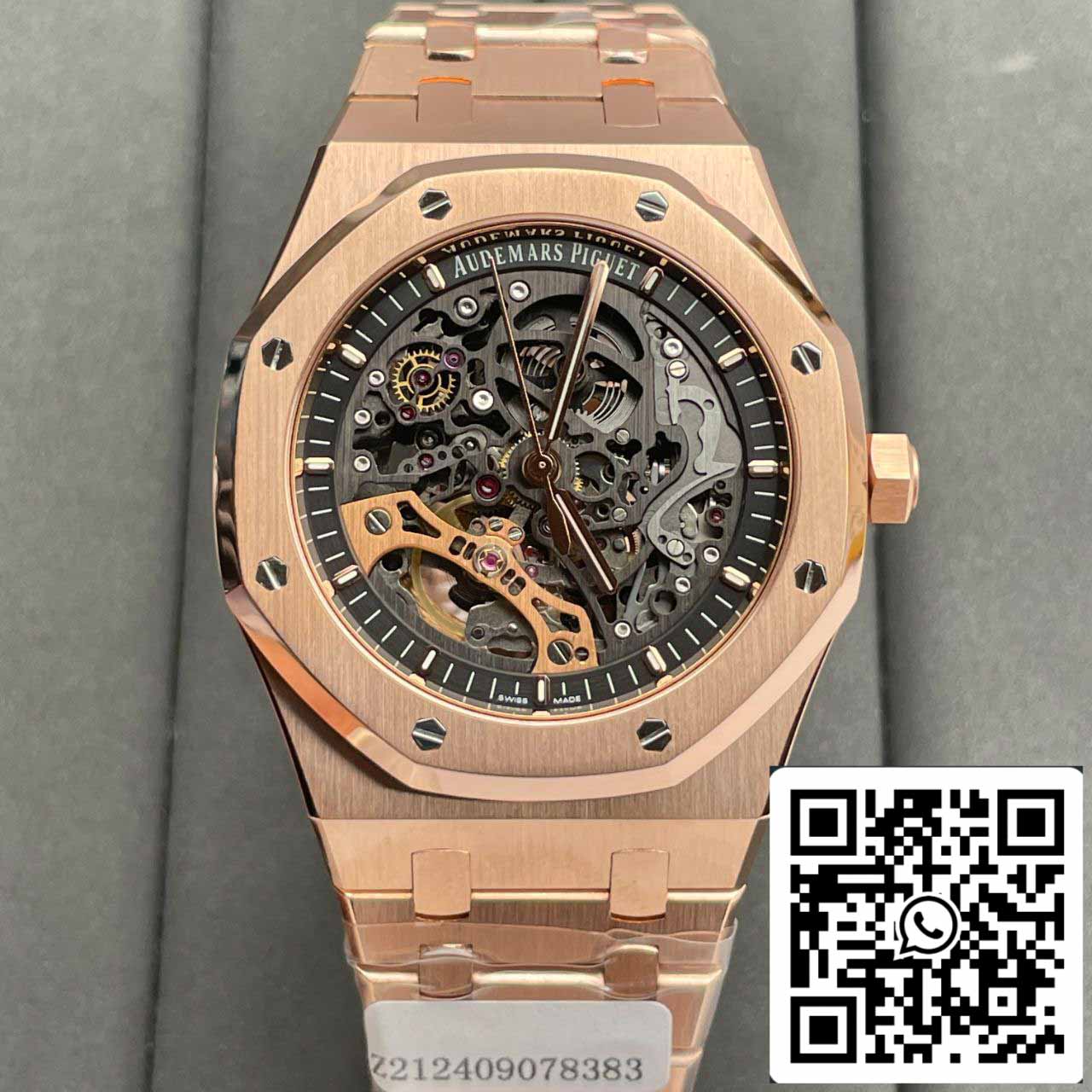 Audemars Piguet Royal Oak 15407OR.OO.1220OR.01 Meilleure édition 1:1 enveloppée d'or rose 18 carats