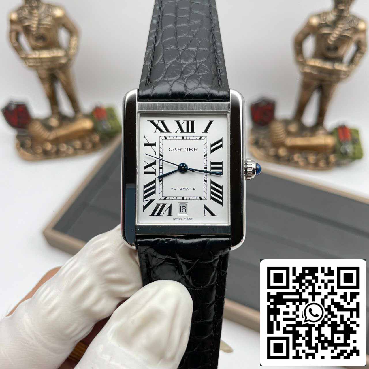 Cartier Tank W5200027 1:1 Meilleure édition AF Factory Cadran blanc argenté