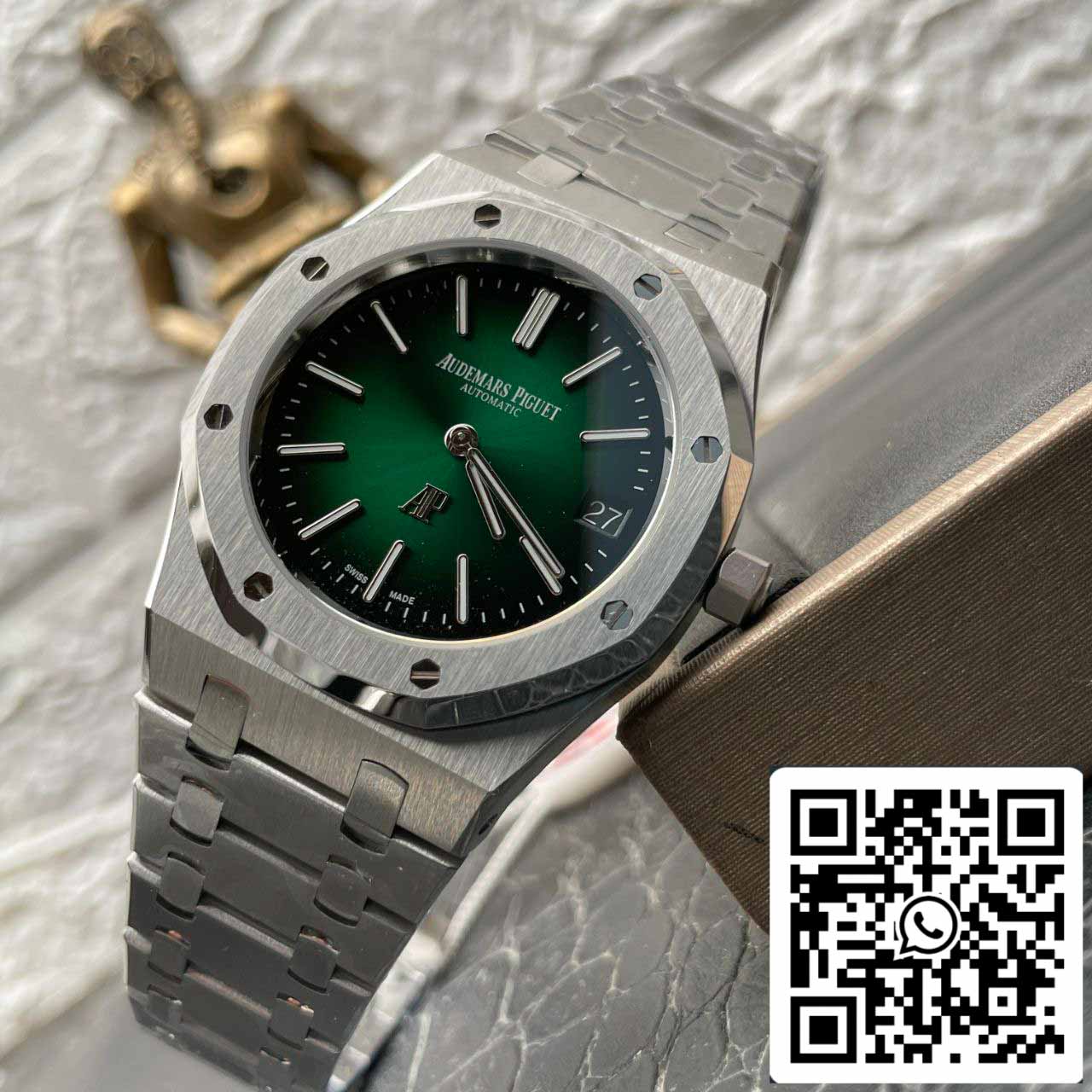 Audemars Piguet Royal Oak 16202PT.OO.1240PT.01 1:1 Meilleure édition ZF Factory Cadran vert