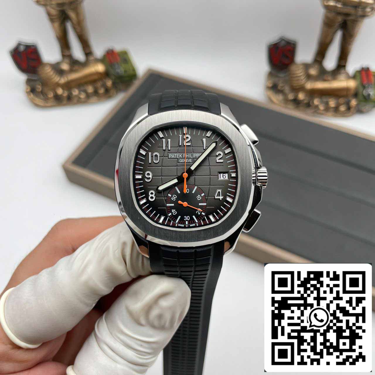 Patek Philippe Aquanaut 5968A-001 Black Rubber Strap 1:1 Best Edition OM Factory