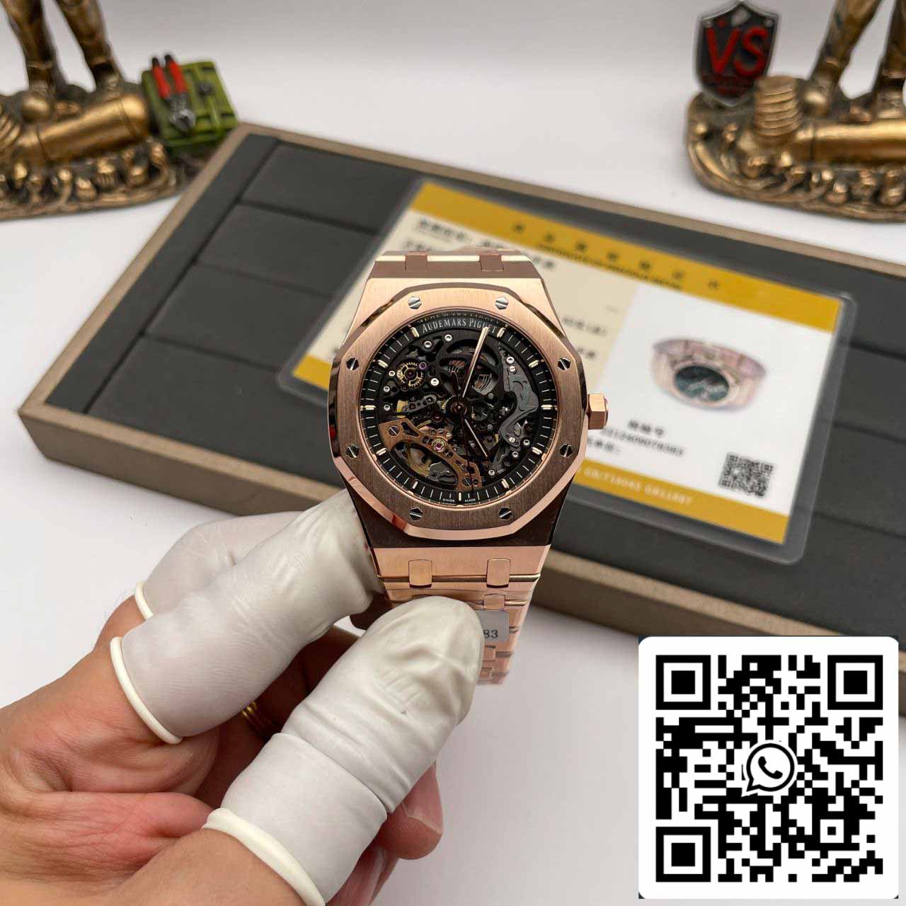 Audemars Piguet Royal Oak 15407OR.OO.1220OR.01 Meilleure édition 1:1 enveloppée d'or rose 18 carats