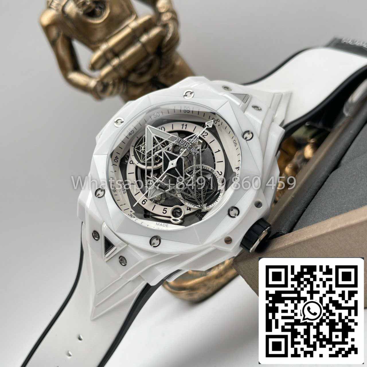 Hublot Big Bang Sang Bleu II 418.HX.2001.RX.MXM21 1:1 Migliore edizione BBF Factory Ceramica bianca