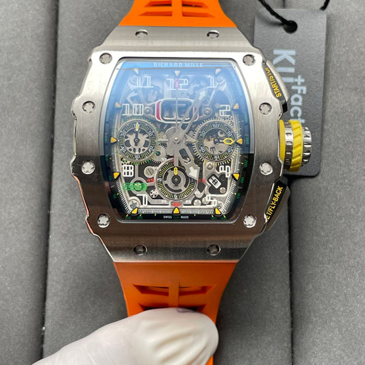 Richard Mille RM11-03 1:1 Meilleure édition KV Factory Bracelet Orange