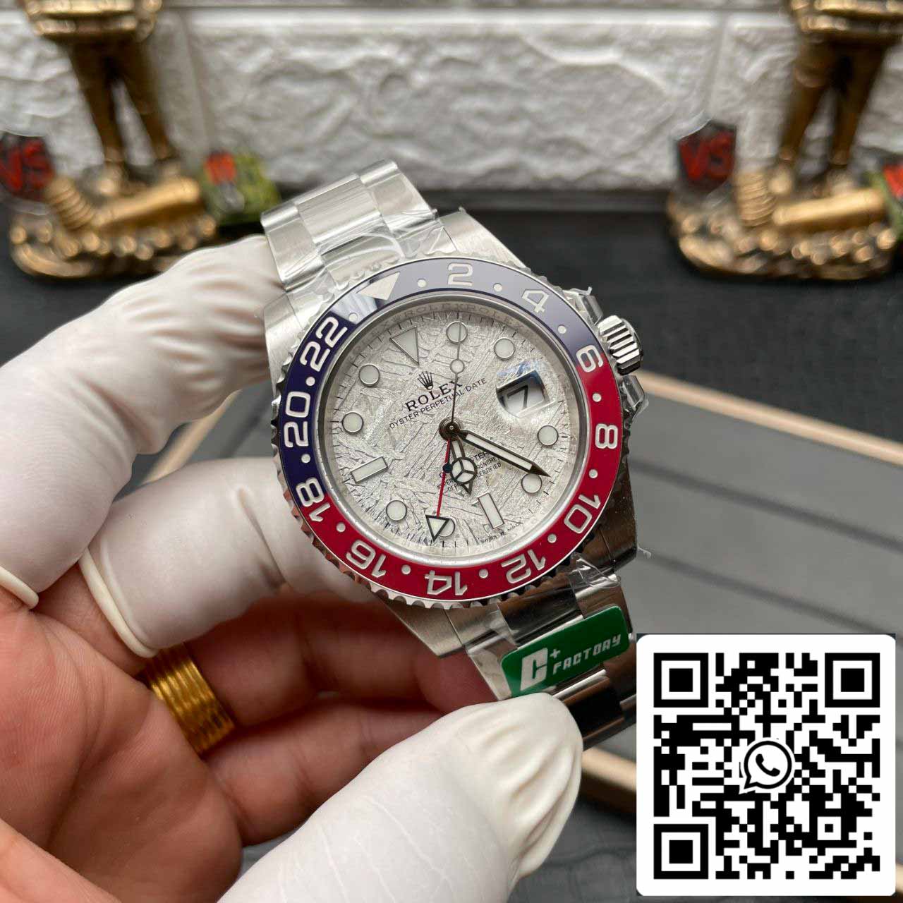 Rolex GMT Master II M126719blro-0002 1:1 Meilleure édition C+ Cadran météorite d'usine