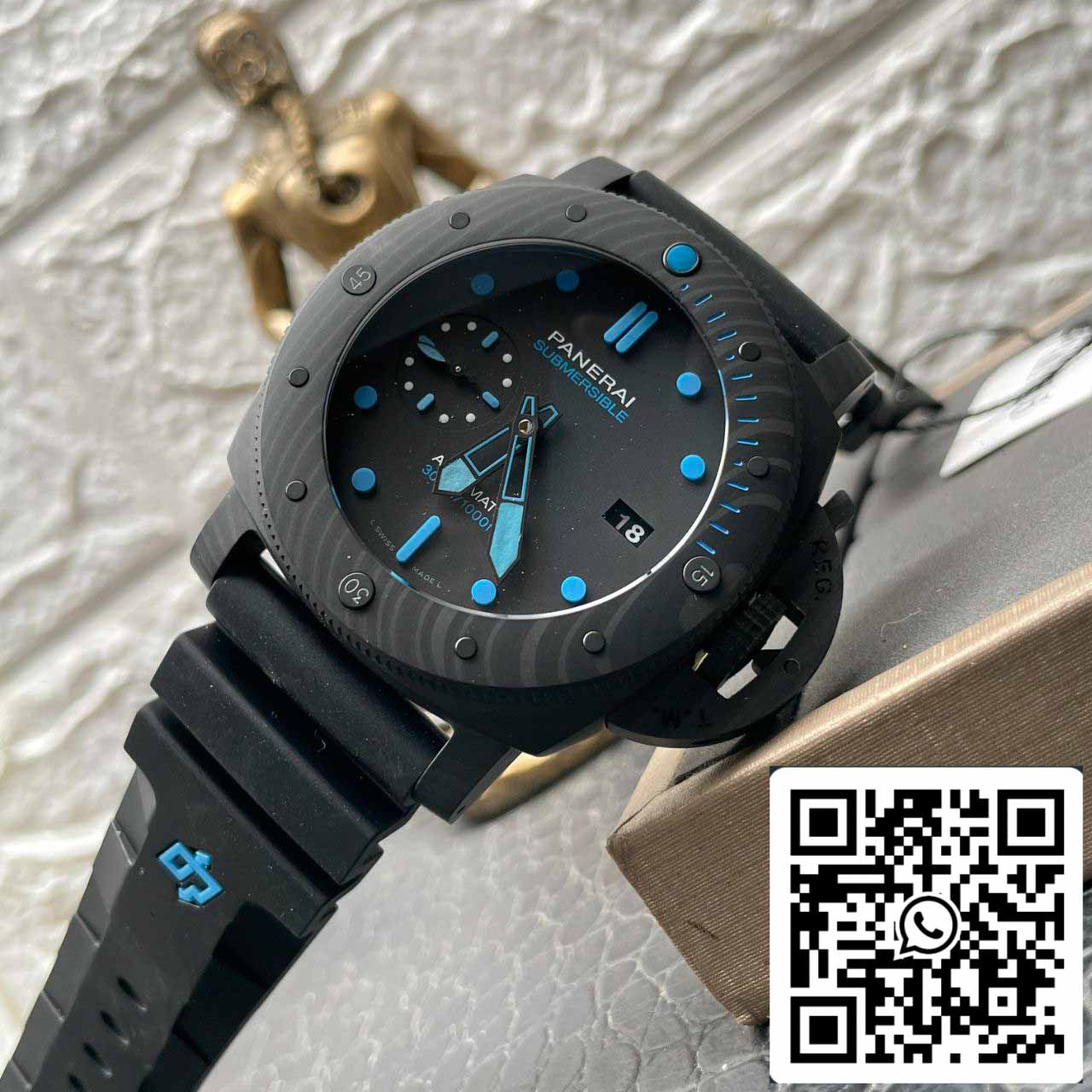 Panerai Submersible PAM01616 VS Factory 1:1 Meilleure édition Cadran noir Suisse P.9010