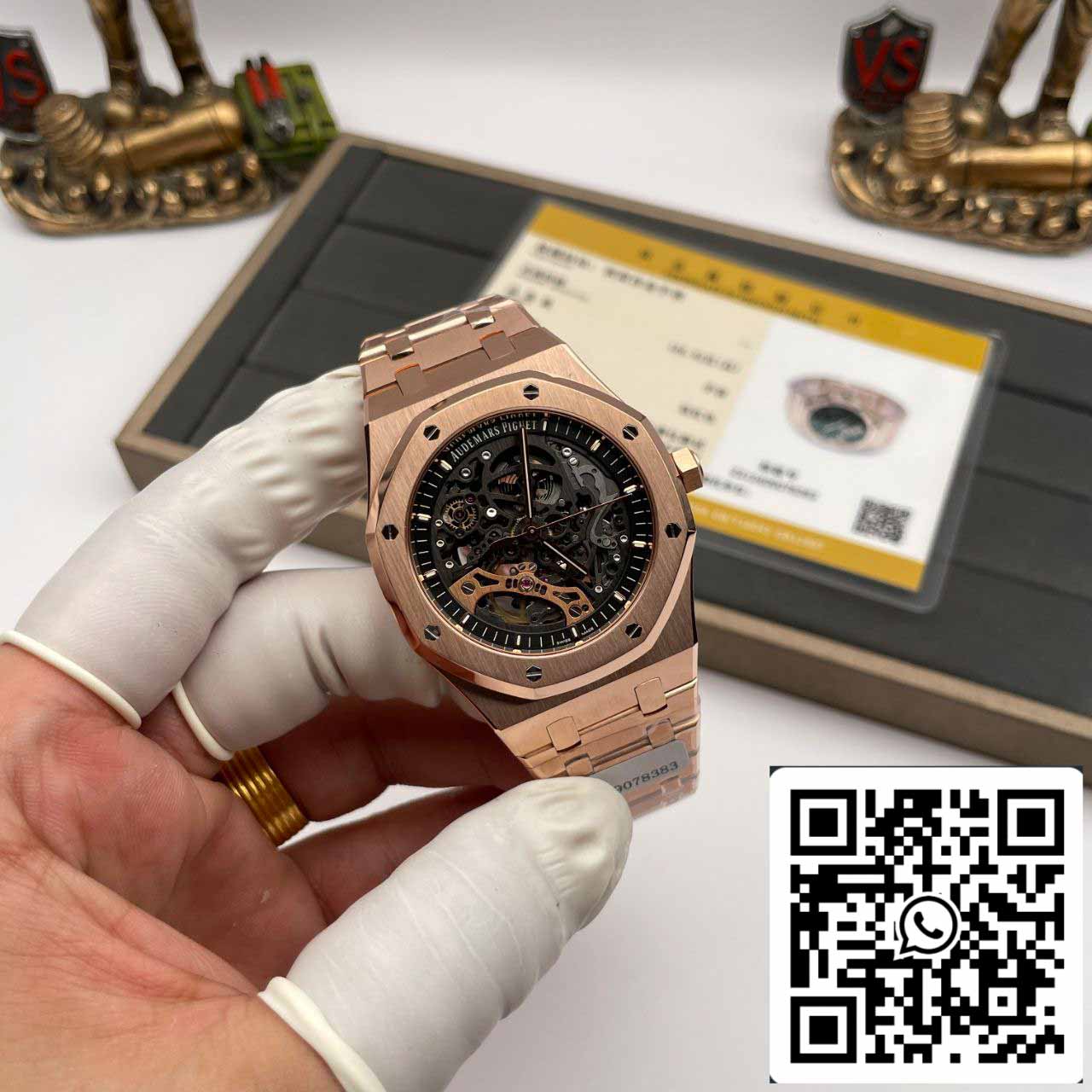 Audemars Piguet Royal Oak 15407OR.OO.1220OR.01 Meilleure édition 1:1 enveloppée d'or rose 18 carats