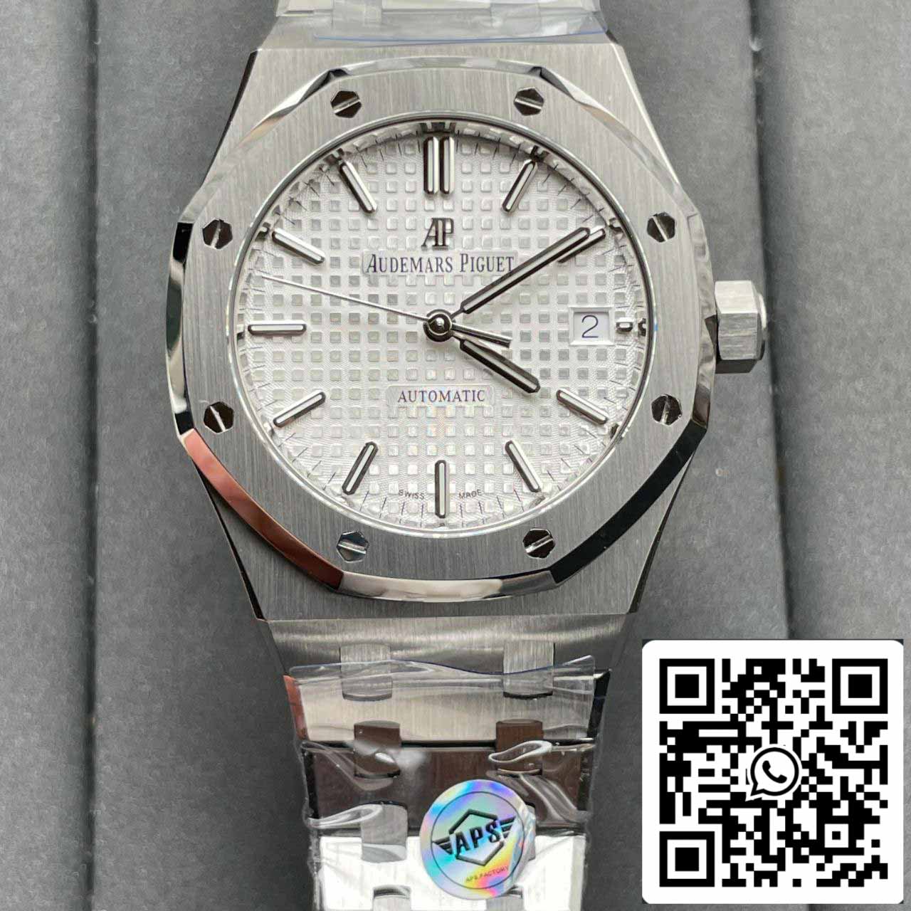 Audemars Piguet Royal Oak 15450ST.OO.1256ST.01 1:1 Meilleure édition APS Factory V3 Cadran argenté