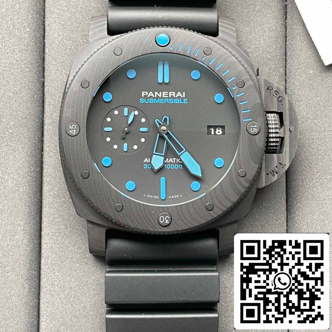 Panerai Submersible PAM01616 VS Factory 1:1 Meilleure édition Cadran noir Suisse P.9010