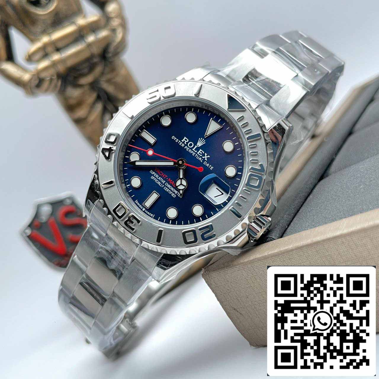 Rolex Yacht Master 268622 1:1 Melhor Edição AR Factory Mostrador Azul