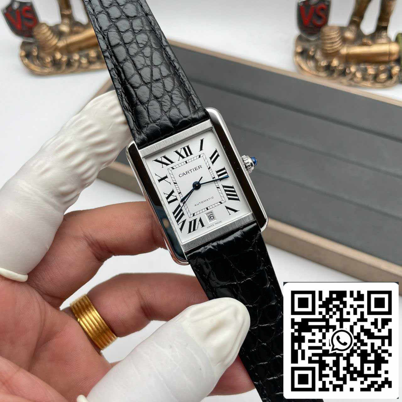 Cartier Tank W5200027 1:1 Meilleure édition AF Factory Cadran blanc argenté