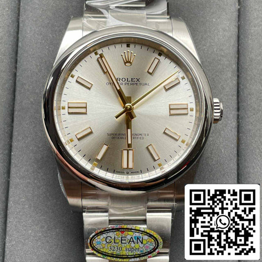 Rolex Oyster Perpetual M124300-0001 41MM 1:1 Best Edition Clean Factory Silver Dial