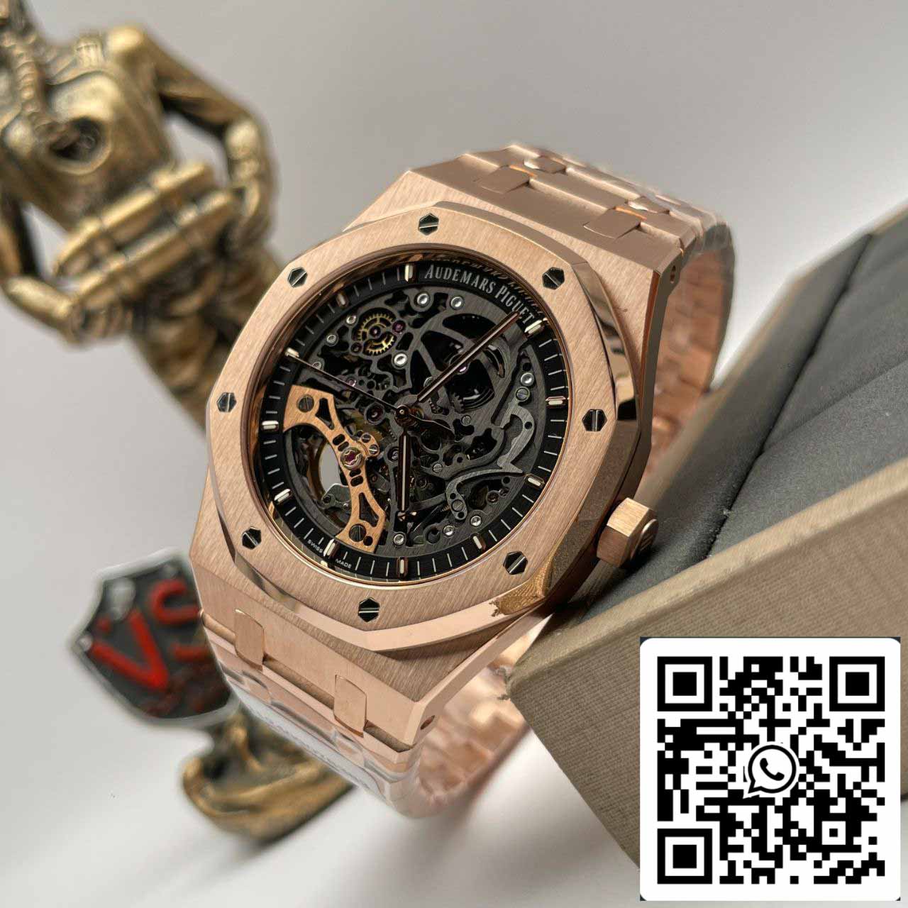 Audemars Piguet Royal Oak 15407OR.OO.1220OR.01 Meilleure édition 1:1 enveloppée d'or rose 18 carats