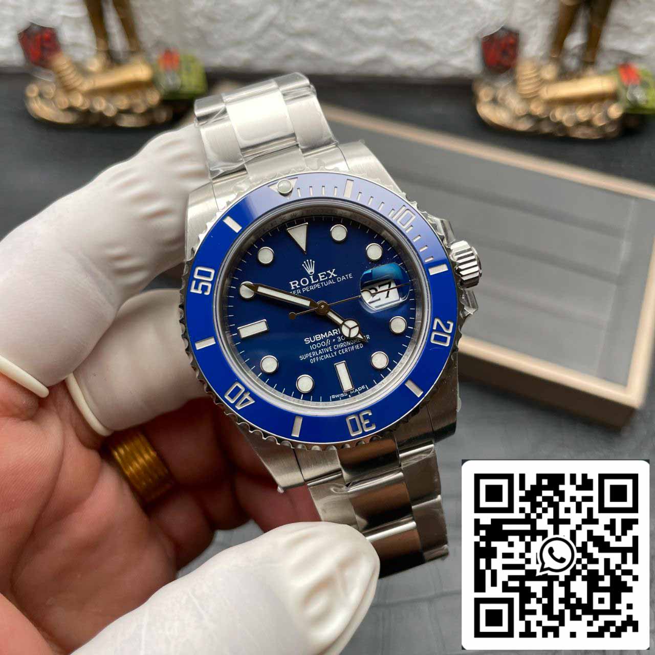 Rolex Submariner 116619LB-97209 3135 Uhrwerk VS Fabrik blaues Zifferblatt