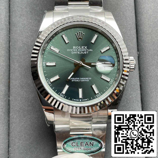 Rolex Datejust M126334-0028 1:1 Melhor Edição Clean Factory Mostrador Verde