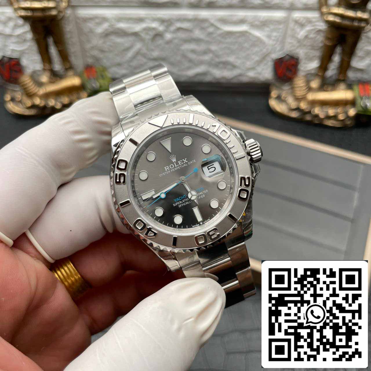 Rolex Yacht Master M126622-0001 40MM 1:1 Meilleure édition VS Bracelet en acier d'usine