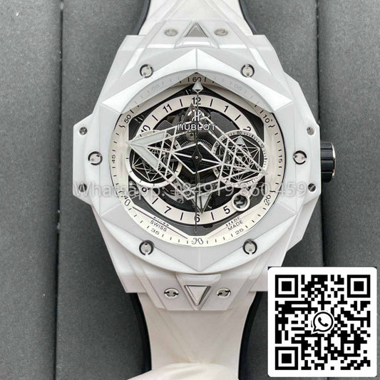 Hublot Big Bang Sang Bleu II 418.HX.2001.RX.MXM21 1:1 Migliore edizione BBF Factory Ceramica bianca