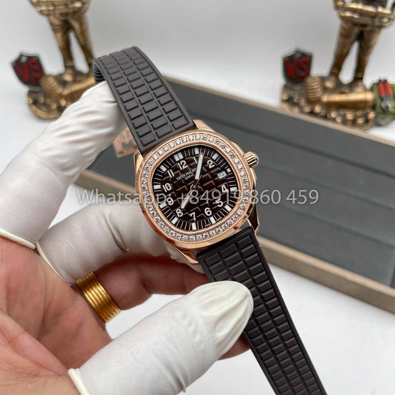 Patek Philippe Aquanaut 5067A Quartz Movement 1:1 Best Edition PPF Factory Rose Gold Brown Dial