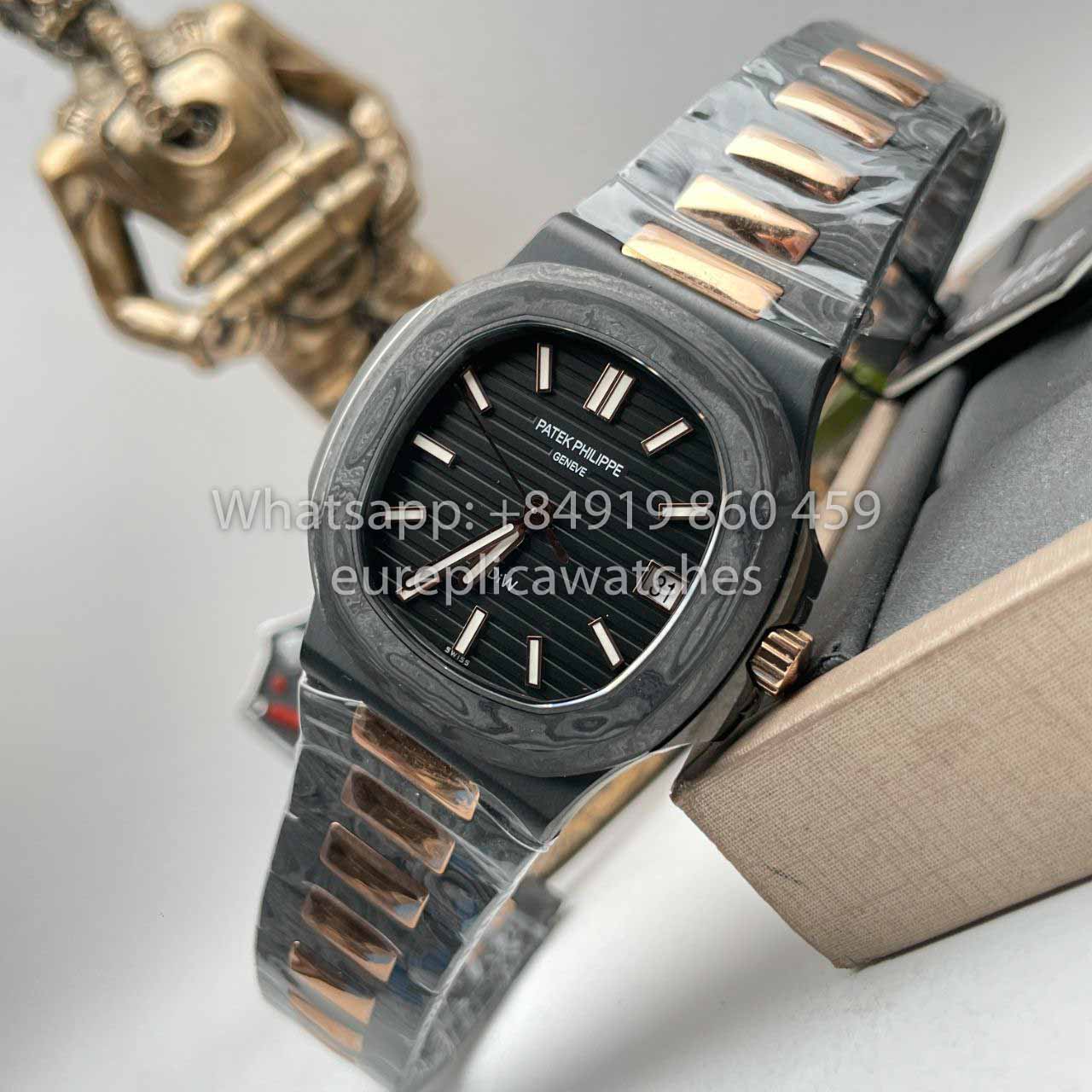 Patek Philippe Nautilus 5711 DiW 1:1 Melhor Edição Caixa De Fibra De Carbono