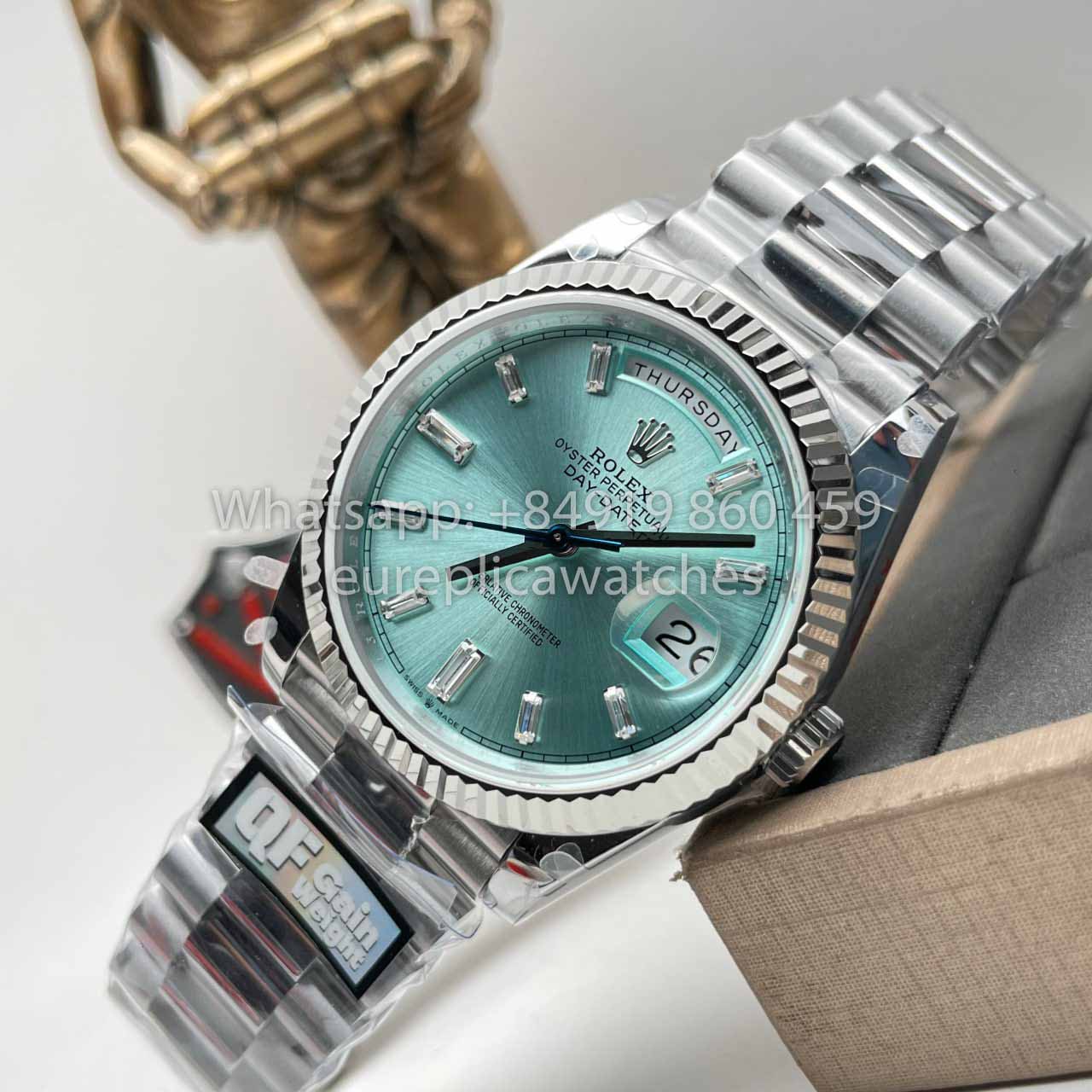 Rolex Day Date M228239 1:1 Best Clone Edition QF Factory Tiffany Blue Dial