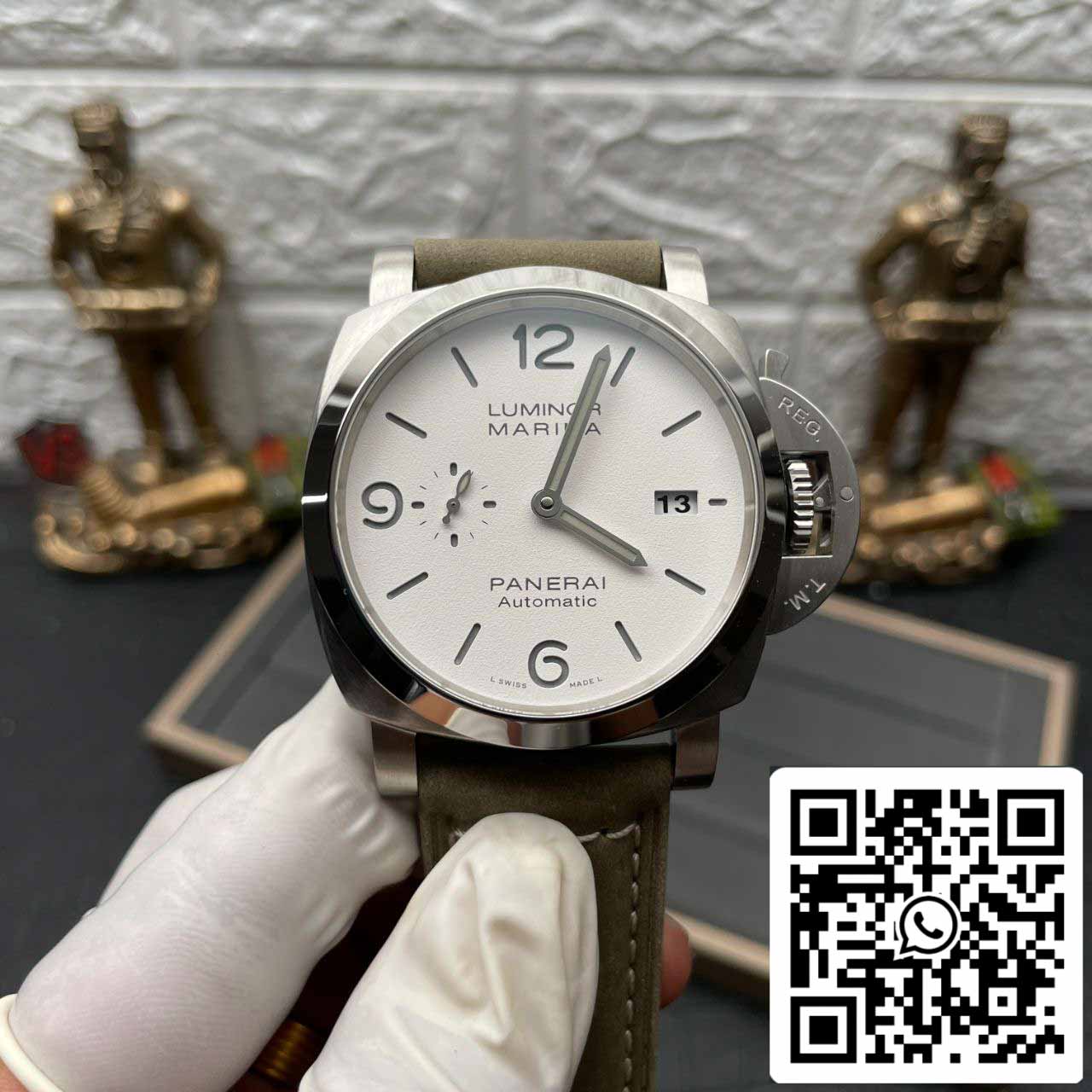 Panerai Luminor PAM01314 1:1 Meilleure édition VS Cadran blanc d'usine