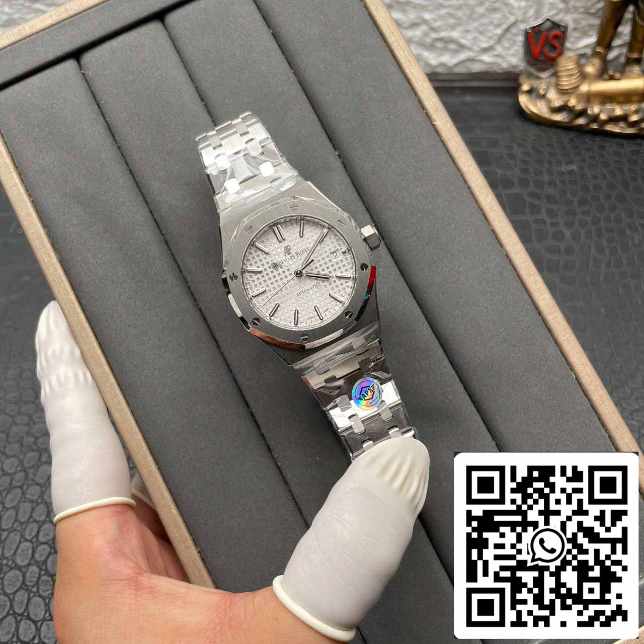 Audemars Piguet Royal Oak 15450ST.OO.1256ST.01 1:1 Meilleure édition APS Factory V3 Cadran argenté