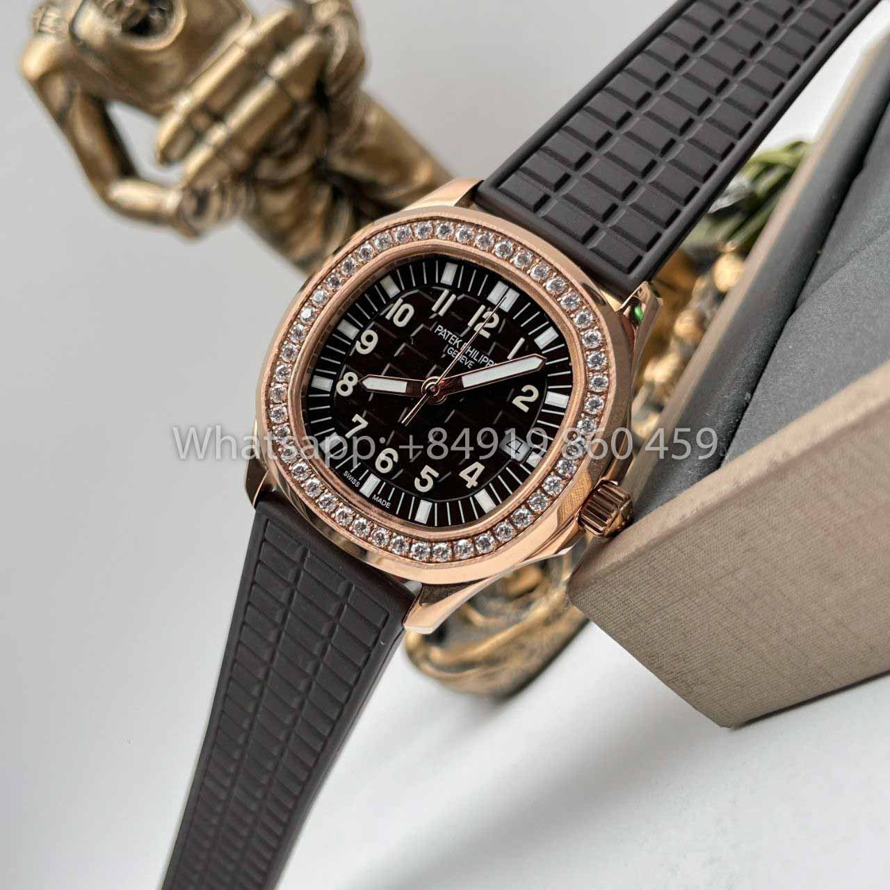 Patek Philippe Aquanaut 5067A Quartz Movement 1:1 Best Edition PPF Factory Rose Gold Brown Dial