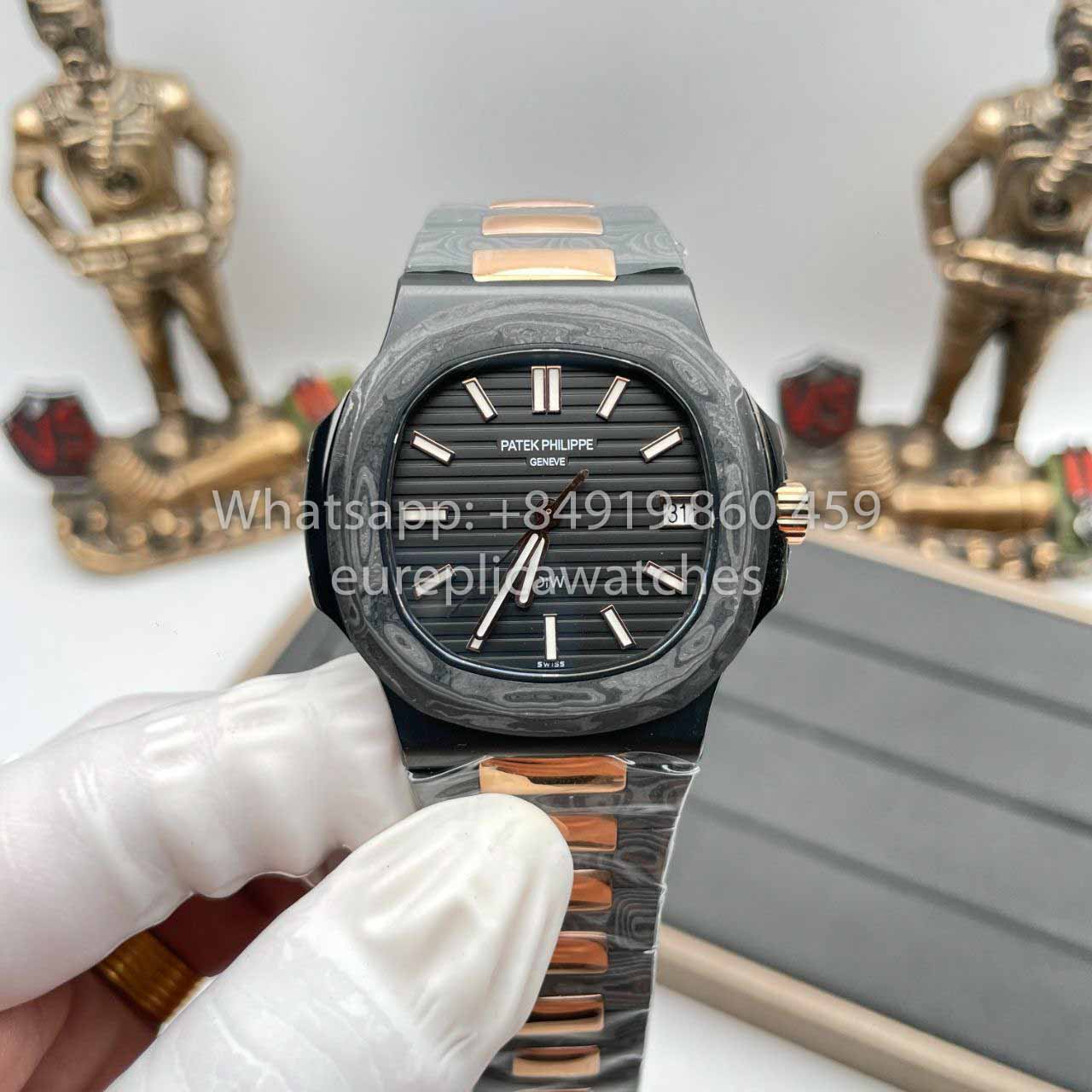 Patek Philippe Nautilus 5711 DiW 1:1 Melhor Edição Caixa De Fibra De Carbono