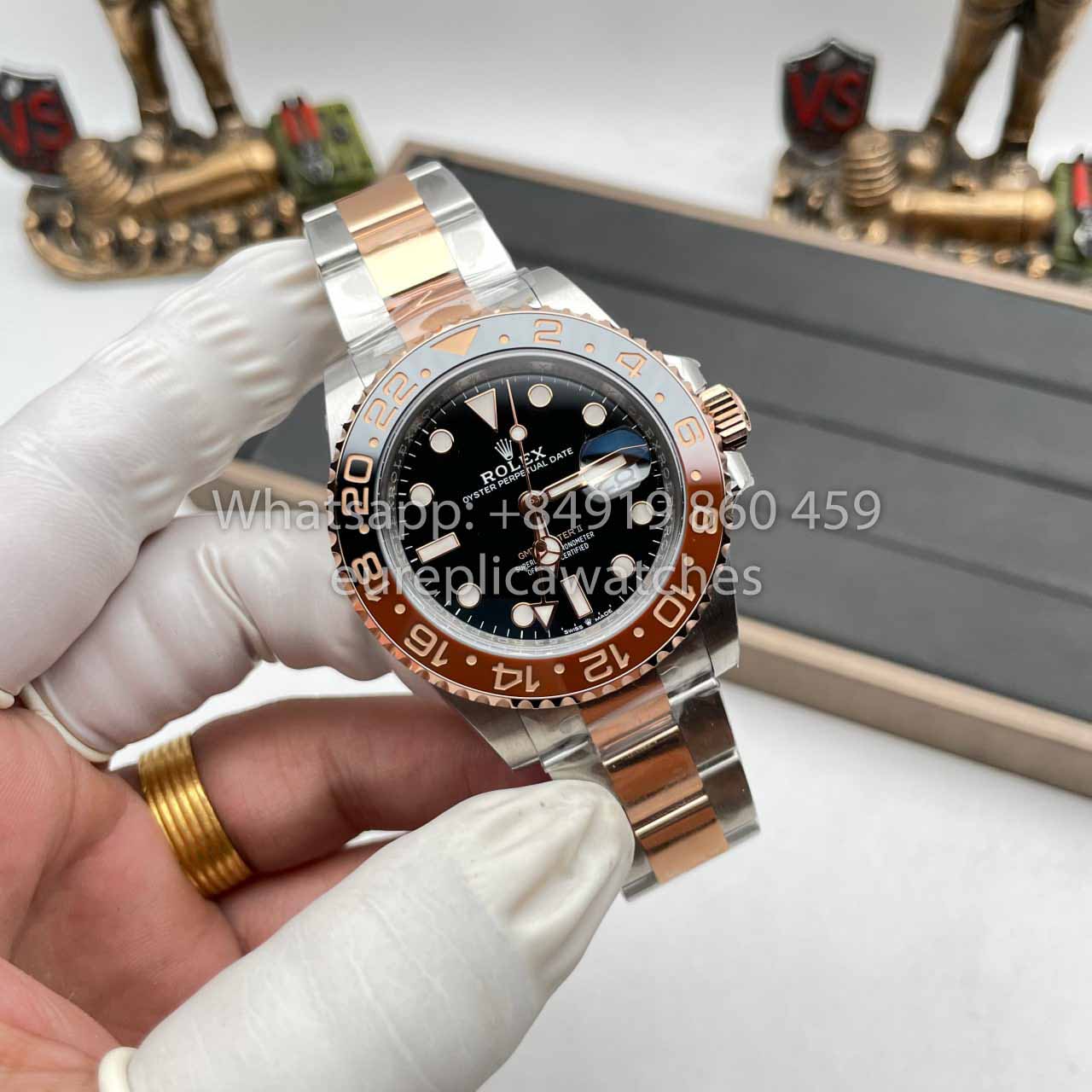 Rolex GMT Master II M126711chnr-0002 1:1 Meilleure édition C+ Factory Or Rose