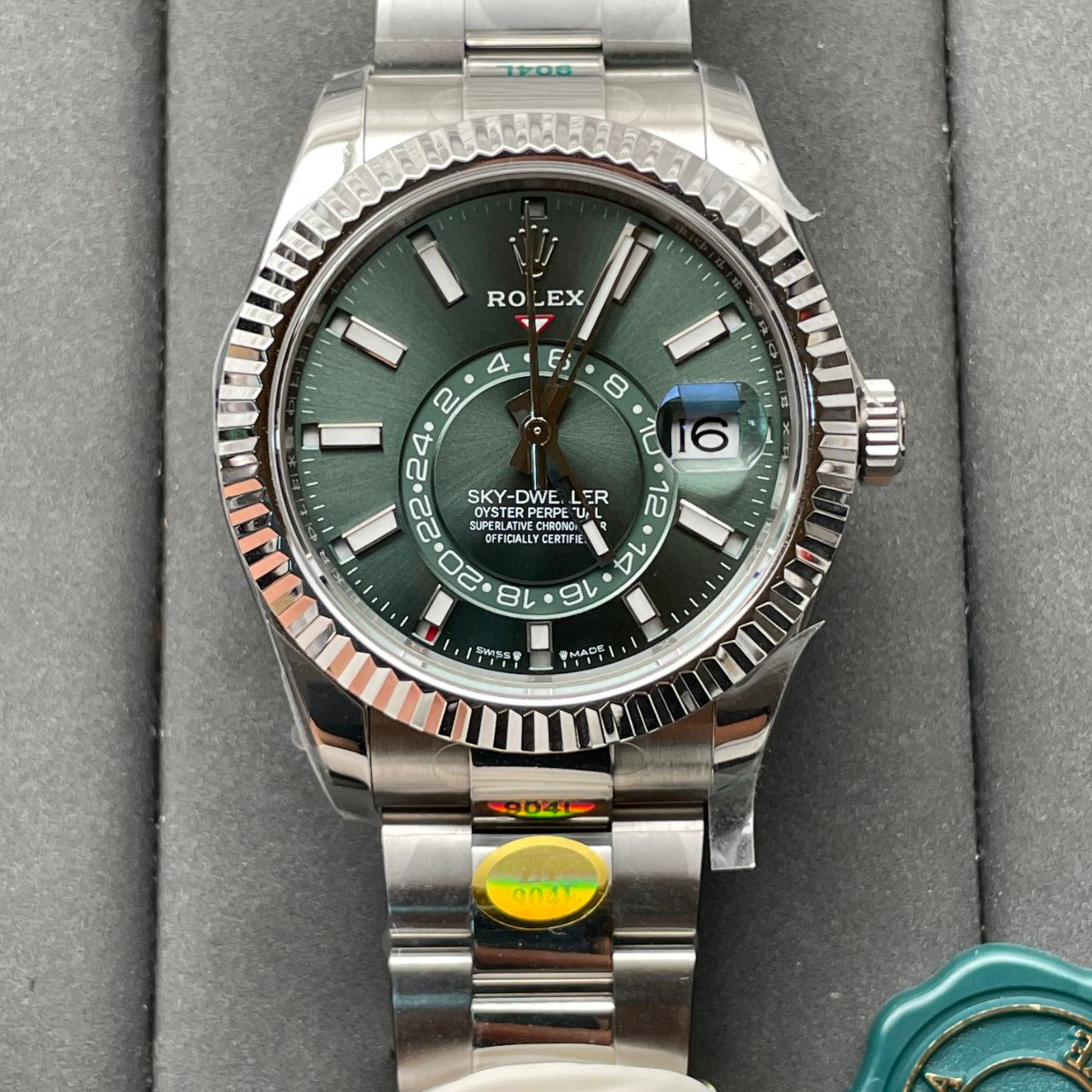 Rolex Sky Dweller M336934-0001 1:1 Meilleure édition ZF Factory Cadran vert