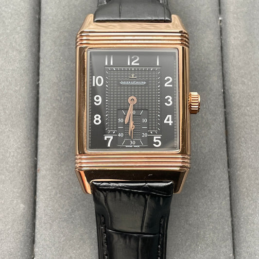 Jaeger LeCoultre Reverso Q3732470 1:1 Best Edition Rose Gold Black Dial