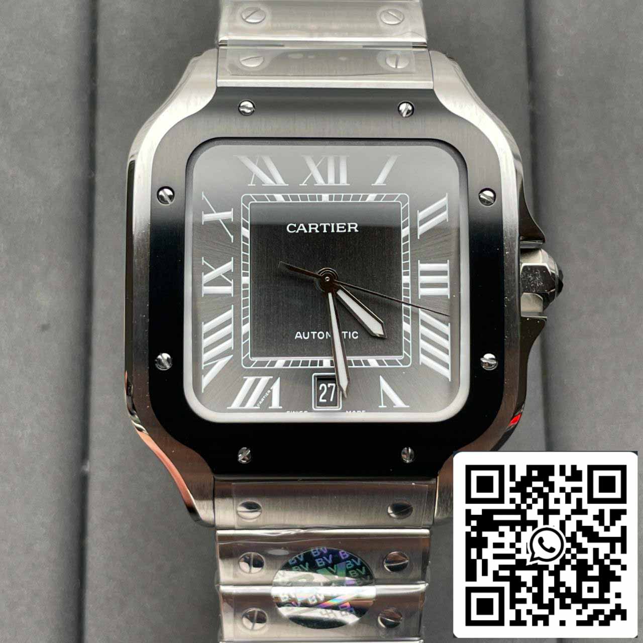 Cartier Santos WSSA0037 1:1 Best Edition BV Factory Included Leather Strap