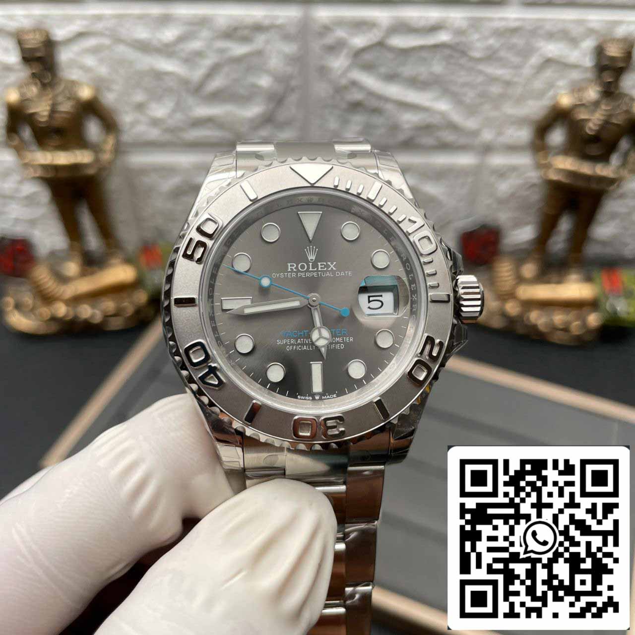 Rolex Yacht Master M126622-0001 40MM 1:1 Meilleure édition VS Bracelet en acier d'usine