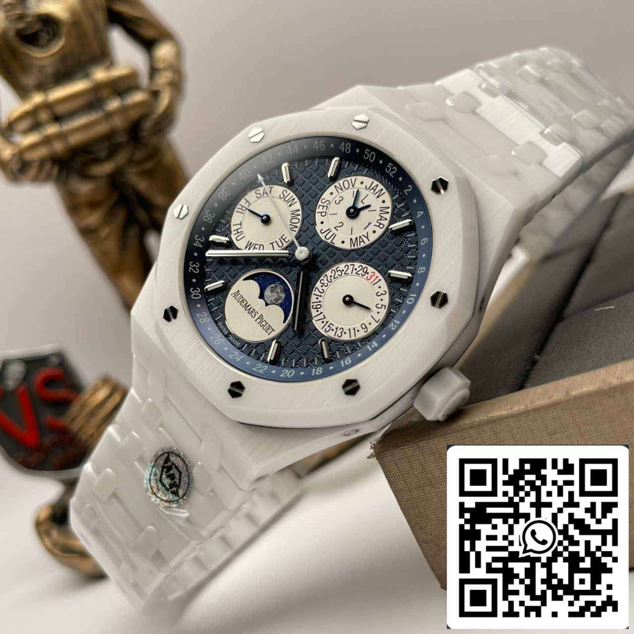 Audemars Piguet Royal Oak 26579CB.OO.1225CB.01 1:1 Best Edition APS Factory quadrante blu