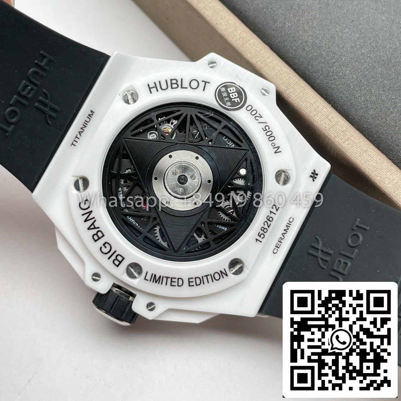 Hublot Big Bang Sang Bleu II 418.HX.2001.RX.MXM21 1:1 Migliore edizione BBF Factory Ceramica bianca