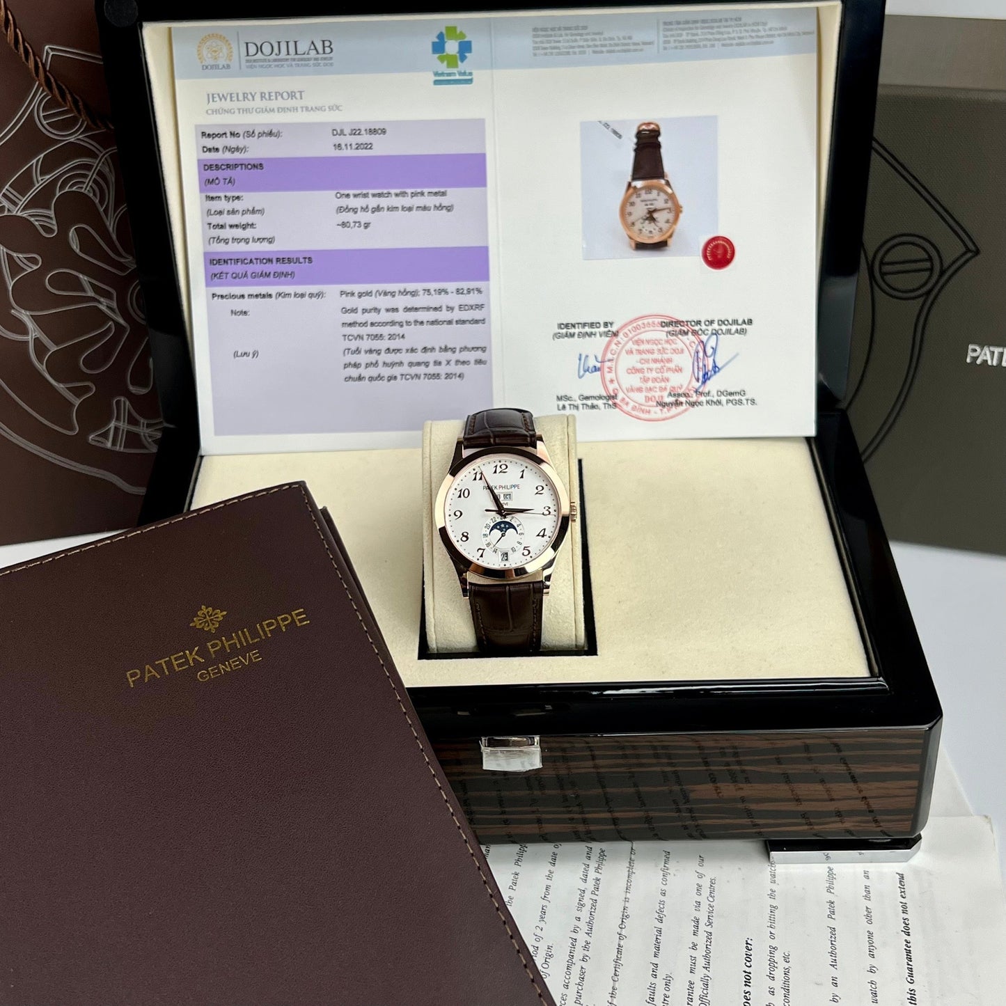 Patek Philippe Calendario anual de complicaciones 38,5 mm Oro rosa 5396R-012 oro 18k