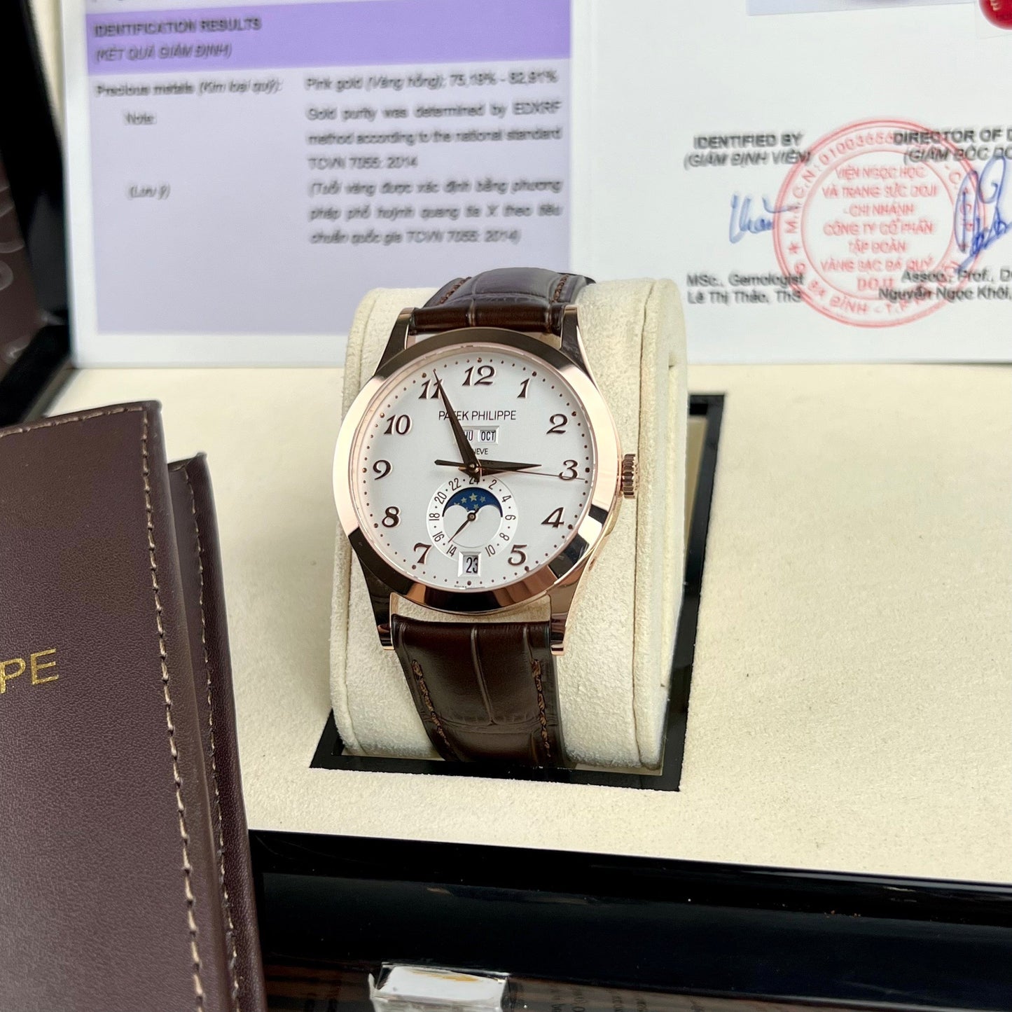 Patek Philippe Calendario anual de complicaciones 38,5 mm Oro rosa 5396R-012 oro 18k