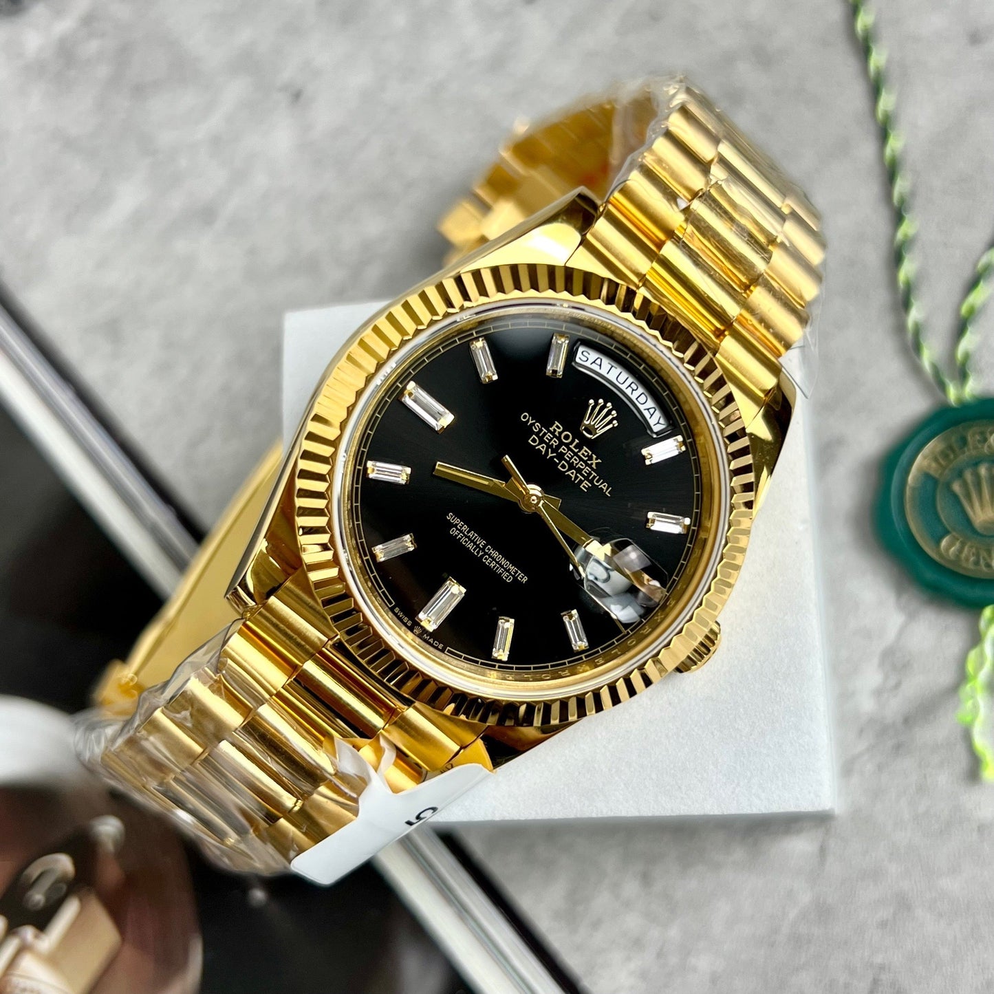 Rolex Day-Date 40 228398TBR Or rempli 18 carats avec 153 grammes de GM Factory