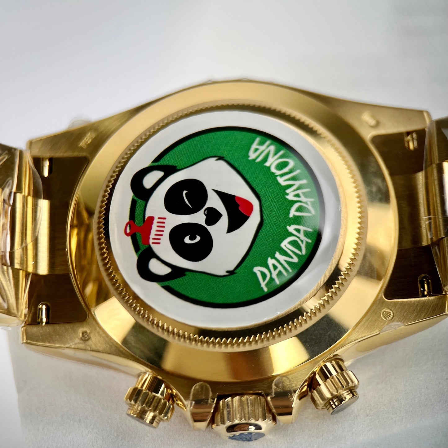 Montre Rolex Cosmograph Daytona 40 en or jaune, cadran arabe vert 116508, revêtement en or jaune 18 carats