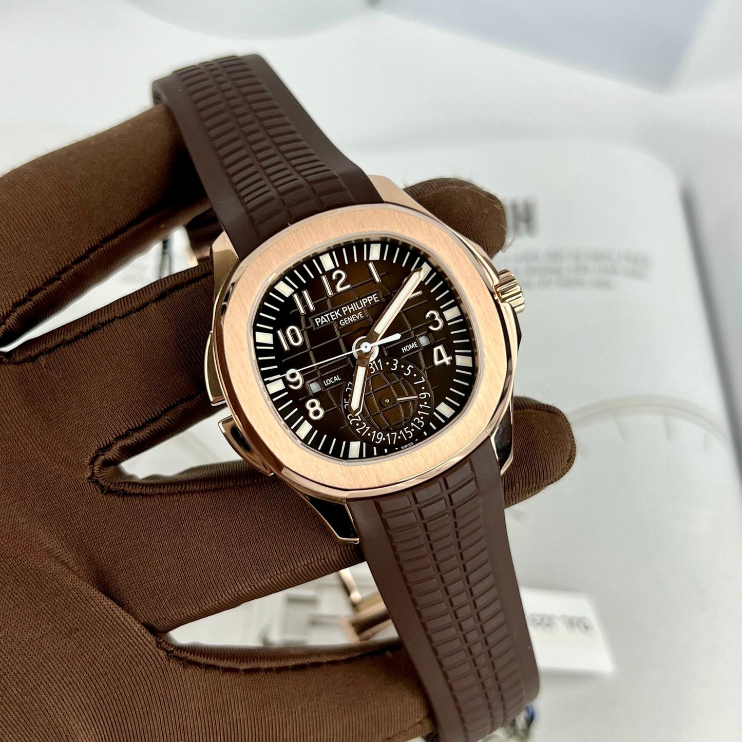 Patek Philippe 5164R-001 Aquanaut 40,8 mm ouro rosa 18k preenchido da ZF Factory