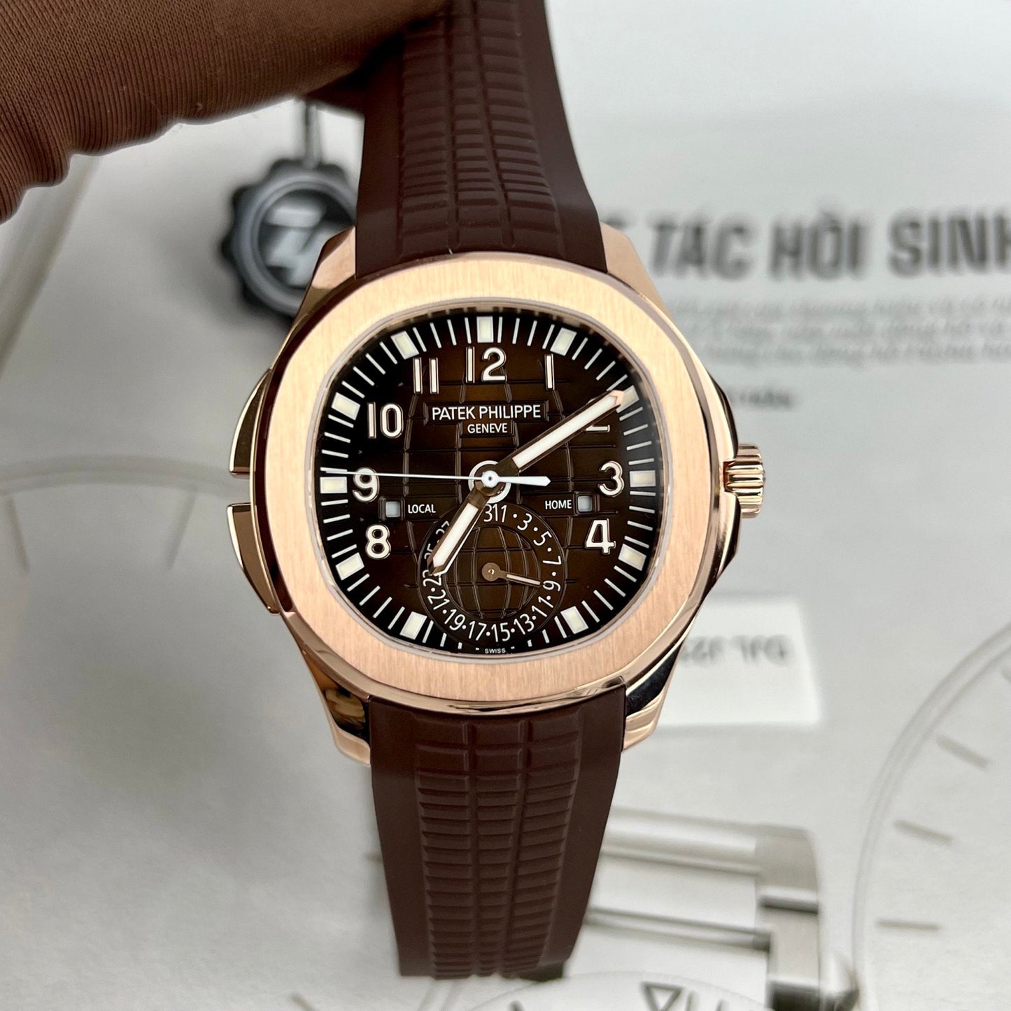 Patek Philippe 5164R-001 Aquanaut 40,8 mm ouro rosa 18k preenchido da ZF Factory